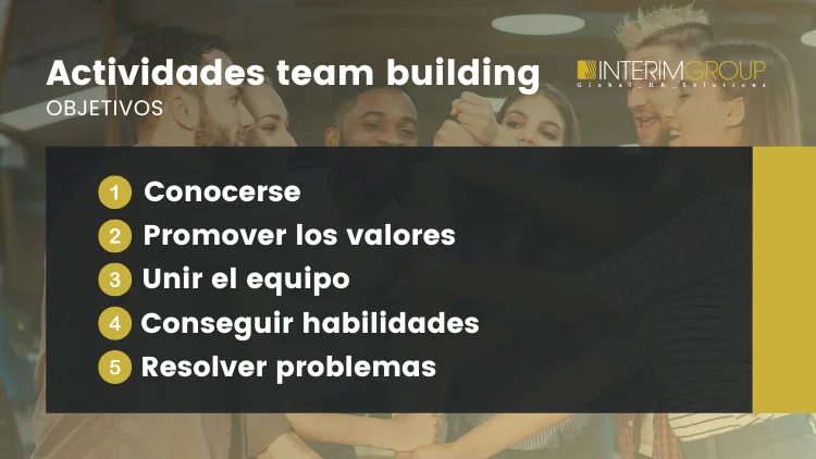 actividad team building objetivos INTERIM GROUP