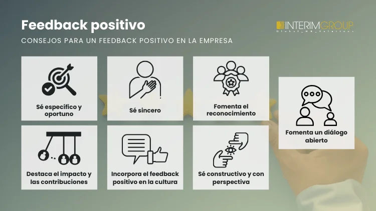 Consejos para ofrecer un feedback positivo en la empresa por INTERIM GROUP