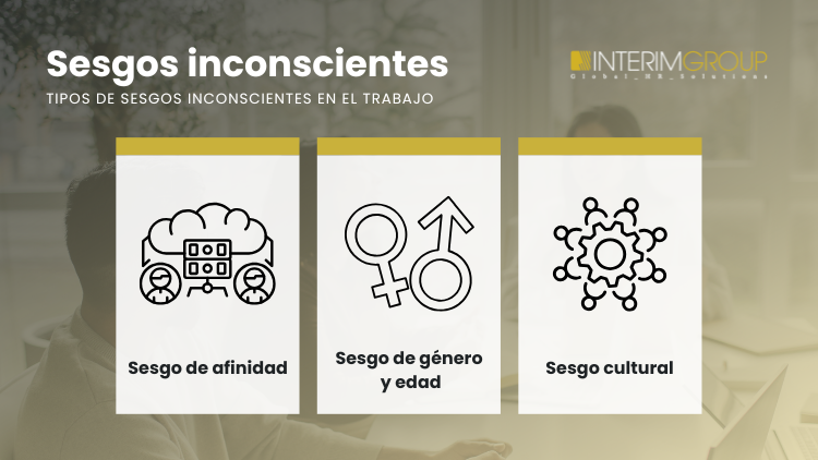 Imagen destacada sobre los tipos de sesgos inconscientes para el artículo del blog por INTERIM GORUP.